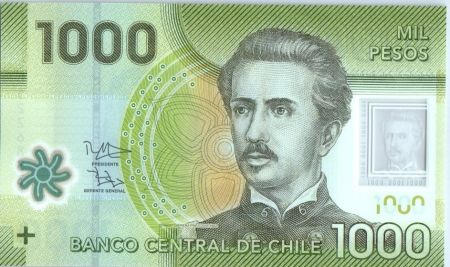 Chili 1000 Pesos I. Carrera Pinto -  2015 (2017) Polymer
