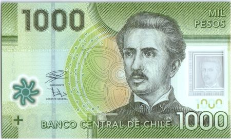 Chili 1000 Pesos I. Carrera Pinto -  2019 Polymer - Neuf-  P.161j
