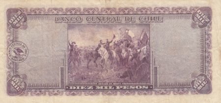 Chili 10000 Pesos -  Manuel Balmaceda-  1947-1959 Série D.5 - P.118 - p.TTB