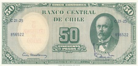 Chili 50 Pesos Anibal Pinto - 1960