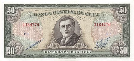 Chili CHILI  A. ALESSANDRI - 50 ESCUDOS - SPL