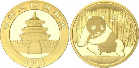 Chine  200 Yuan, Panda - 1/2 Once Or 2015