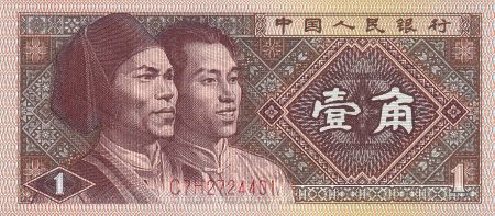 Chine 1 Jiao - Homme - 1980 - Série C7H - P.881