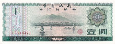 Chine 1 Yuan, Foreign Exchange Certificate - 1979 - Série CT