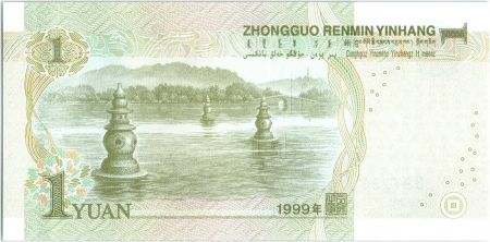 Chine 1 Yuan 2009(2017) - Mao Tse Toung, lac - Nouveau type
