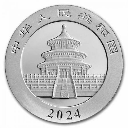 Chine 10 Yuan - Panda 30g - 2024 Argent