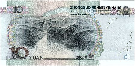Chine 10 Yuan Mao - Gorges de Yangtze - 2005