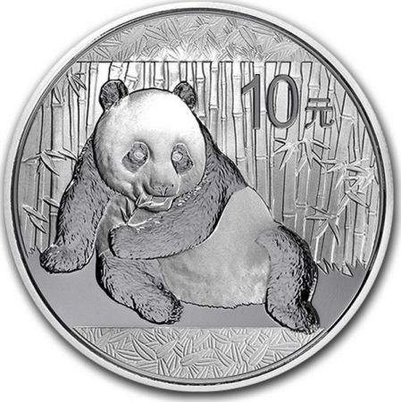 Chine 10 Yuan Panda - Once Argent 2015
