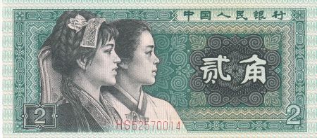 Chine 2 Jiao - Femmes - Armoiries - 1980 - Série HS - P.882