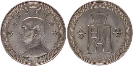 Chine 20 Cents - Portrait de SYS - 1942