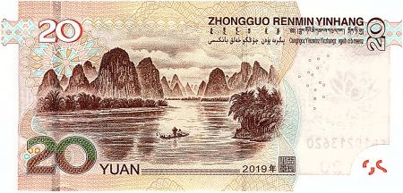 Chine 20 Yuan Mao - Rivière 2019 - Neuf