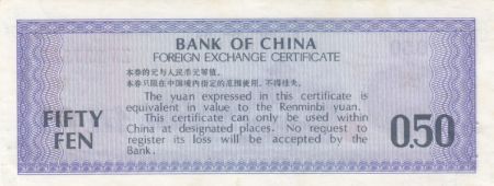 Chine 50 Fen, Foreign Exchange Certificate - 1979 - FX.2 - SPL - Série ZN