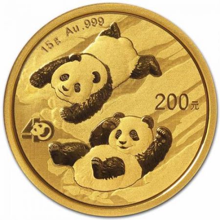 Chine Panda Or version 15 grammes - Chine 2022