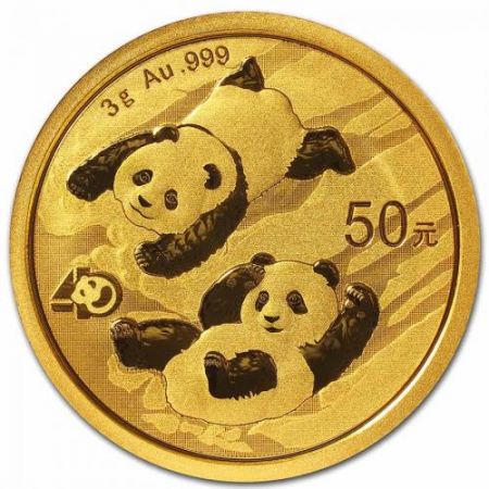 Chine Panda Or version 3 grammes - Chine 2022