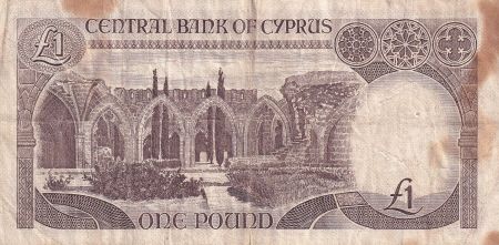 Chypre 1 Pound - Femme - Monument - 1984 - P.50