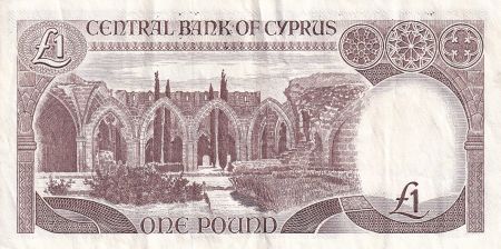 Chypre 1 Pound - Femme - Monument - 1989 - TTB - P.53a