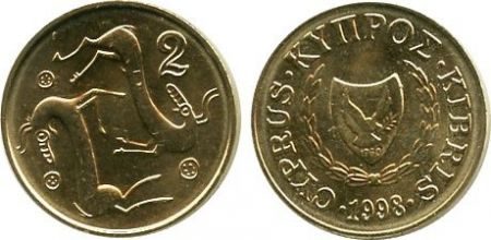 Chypre 2 Cent Chèvres - 1998