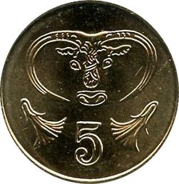 Chypre 5 Cent Taureau 2001