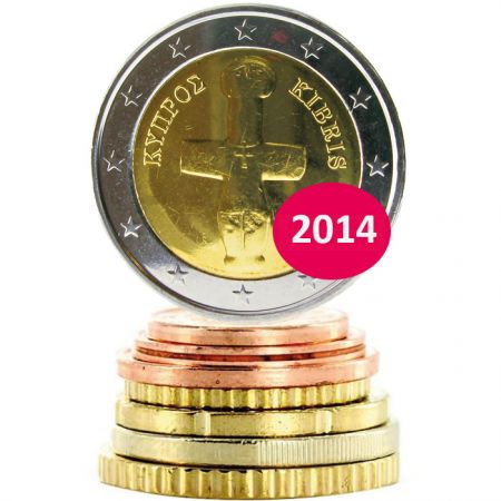 Chypre Série Euros CHYPRE 2014 - 8 monnaies