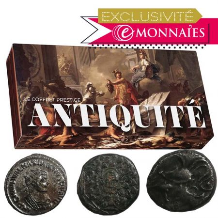 Coffret ANTIQUITÉ - comprenant 3 monnaies - Exclusif Emmonaies