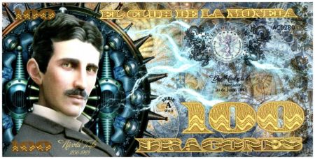 Colombie (Club de Medellin) 100 Dragones, Nicola Tesla (1856-1943) - 2013