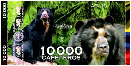 Colombie (Club de Medellin) 10000 Cafeteros, Colombia : Ours - 2014