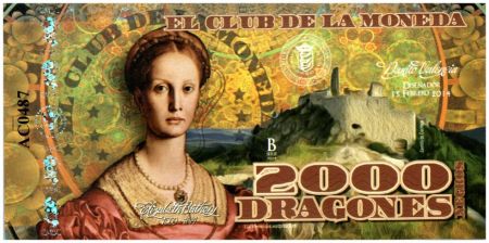 Colombie (Club de Medellin) 2000 Dragones, Elisabeth Bathory (1560-1614) - 2014