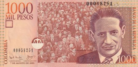 Colombie 1000 Pesos - J. Eliecer Gaitan - 2001 - P.450a