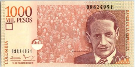 Colombie 1000 Pesos J. Eliecer Gaitan - 2015