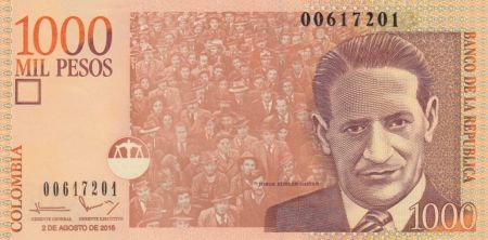 Colombie 1000 Pesos J. Eliecer Gaitan - 2016