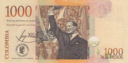 Colombie 1000 Pesos J. Eliecer Gaitan