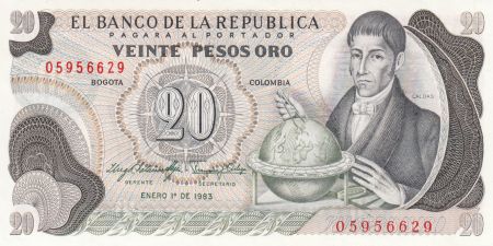 Colombie 20 Pesos 01-01-1982 - Caldas  Musée de l\'Or
