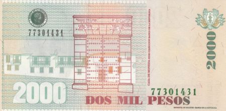 Colombie 2000 Pesos Gal Santander (Format réduit) - 2013