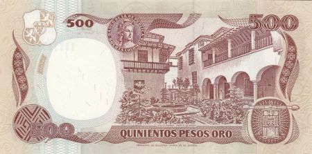 Colombie 500 Peso Oro Gal Santander - Bogota - 1993