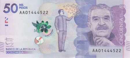 Colombie 50000 Pesos Gabriel Garcia Marquez - 2015 (2016)