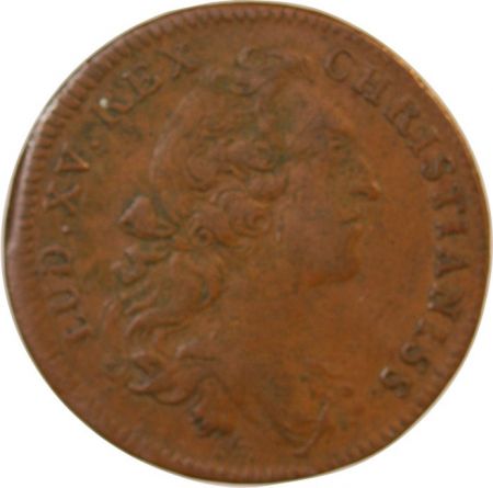 COLONIES FRANÇAISES DE L\'AMÉRIQUE  Louis XV - JETON cuivre 1755 - F.1573