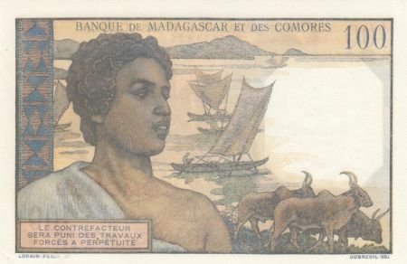 Comores 100 Francs Femmes - 1963 Série X.2967