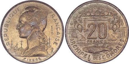 Comores 20 Francs - 1964 - Essai - Archipel des Comores