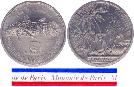 Comores 5 Francs - 1984 - Essai