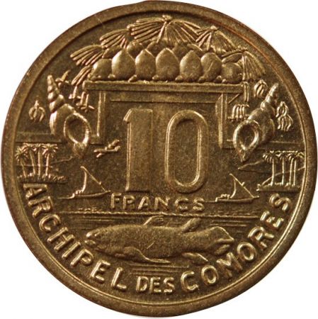 Comores COMORES - 10 FRANCS 1964 ESSAI
