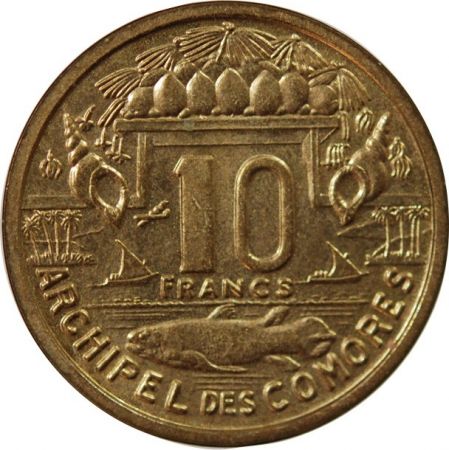 Comores COMORES - 10 FRANCS 1964 ESSAI