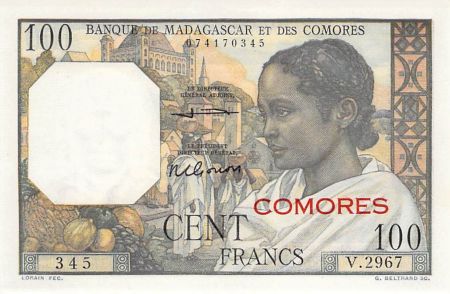 Comores COMORES - 100 FRANCS 1960 / 1963