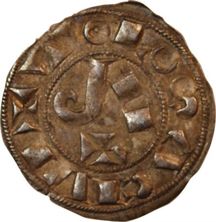 COMTÉ DE TOULOUSE  DENIER ARGENT XII-XIIIe siècle