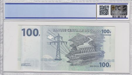 Congo (RDC) 100 Francs Eléphant - Barrage 2000 - PCGS 68 OPQ