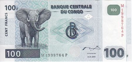 Congo (RDC) 100 Francs Eléphant - Barrage