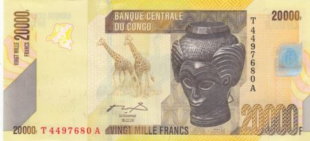 Congo (RDC) 20000 Francs Bashilele - Girafes - 2006 - Neuf