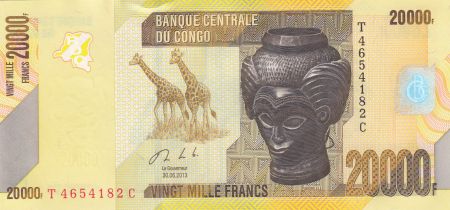 Congo (RDC) 20000 Francs Bashilele - Girafes - 2006 - Neuf