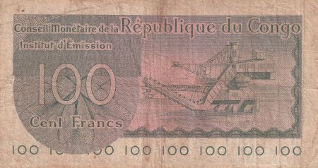 Congo (République du) 100 Francs - Barrage - 15-06-1963  - Série AM - P.1