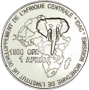 Congo (République du) 1500 CFA Croix Katanga