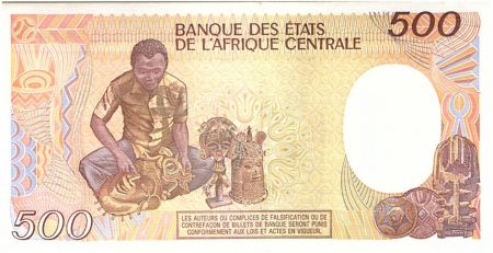 Congo (République du) 500 Francs Statue et poterie - 1985